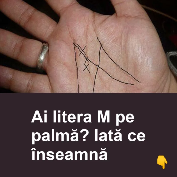 Ai litera M pe palmă? Iată ce înseamnă