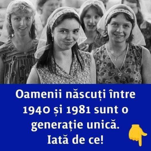 Oamenii născuți între 1940 și 1981 sunt o generație unică.