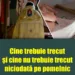 Cine trebuie trecut şi cine nu trebuie trecut niciodată pe pomelnic.În ce ordine se scriu numele, de fapt