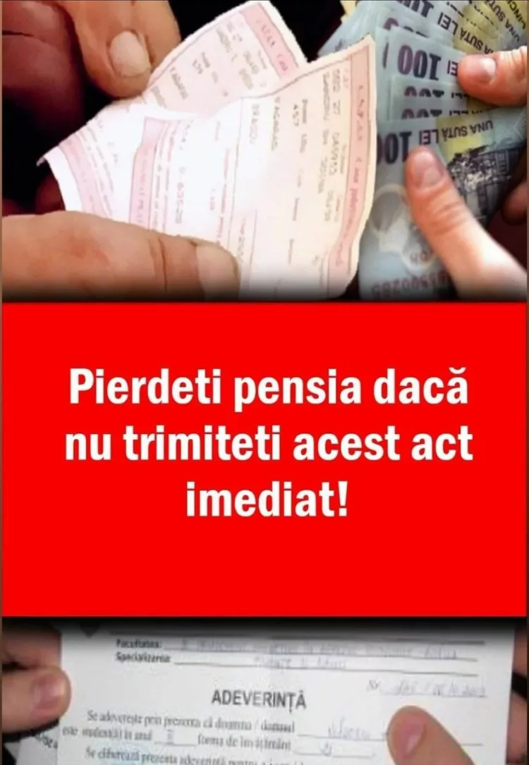 Casa de Pensii a făcut anunțul! Riscați să pierdeți pensia. Ce act trebuie să trimiteți imediat