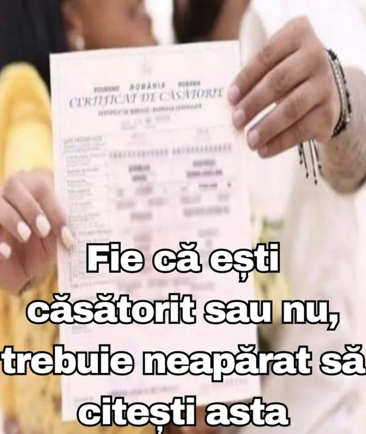 Fie că ești căsătorit sau nu, trebuie neapărat să citești asta…Te va lasă mască !