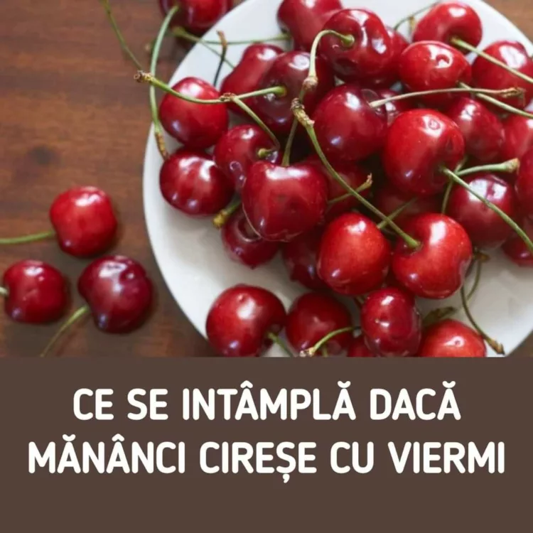 Ce se întâmplă dacă mănânci cireșe cu viermi. Explicațiile specialiștilor