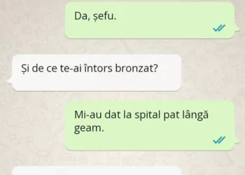 Eugene, tu ai fost in concediu medical?