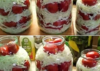 Roșii cu varză la borcan. O salată extrem de delicioasă și ușor de făcut