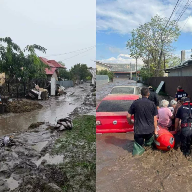Doi frați, luați de viitură chiar sub ochii rudelor, au fost găsiți două zile mai târziu fără suflare. Oamenii din Galați sunt încremeniți și acum de teamă