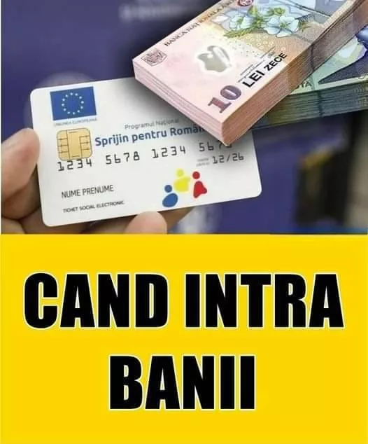 Când intră banii pe cardurile sociale