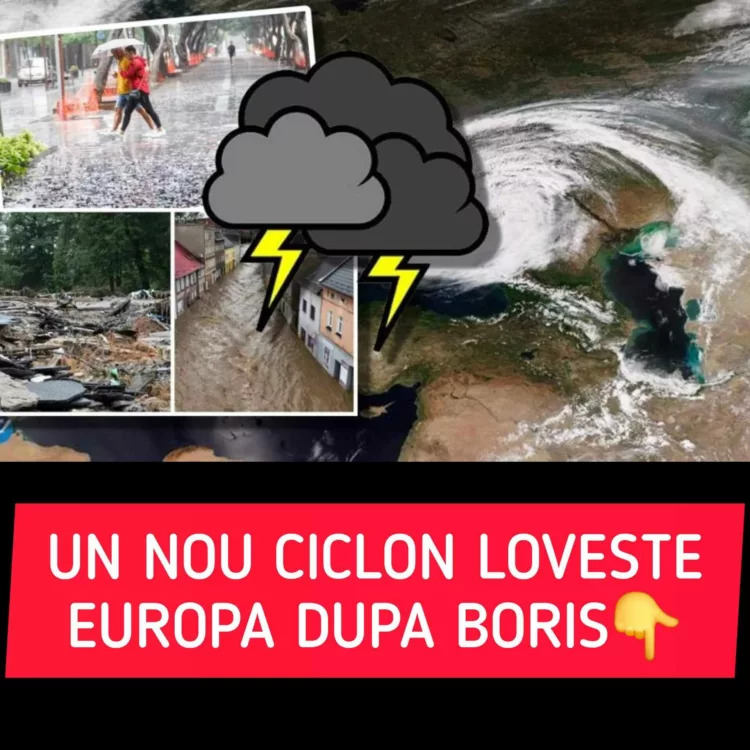 Un nou ciclon lovește Europa după Boris. Va aduce vreme rece și furtuni puternice