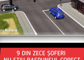 Testul rutier la care 9 din 10 șoferi dau răspuns greșit