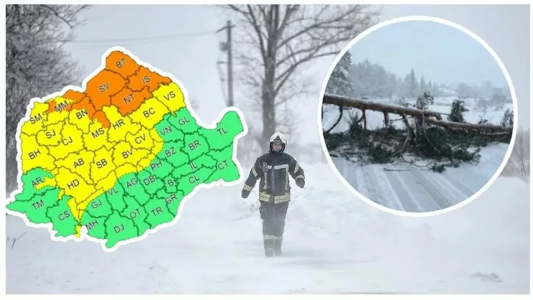 Cod galben de ninsori în România după ciclonul Ashley!