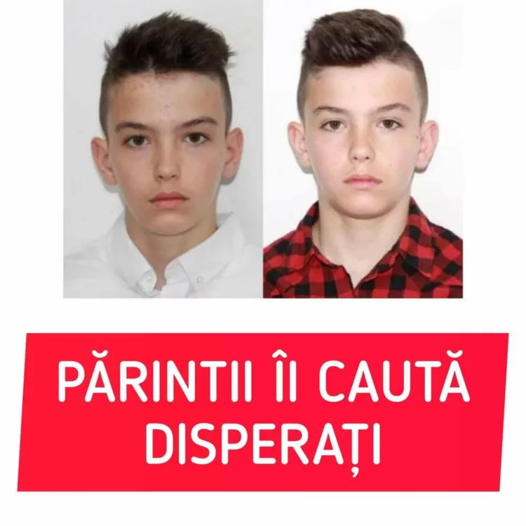 Ei sunt Marian și Gheorge, gemenii în vârstă de doar 15 ani, din Târgu Jiu, care au dispărut