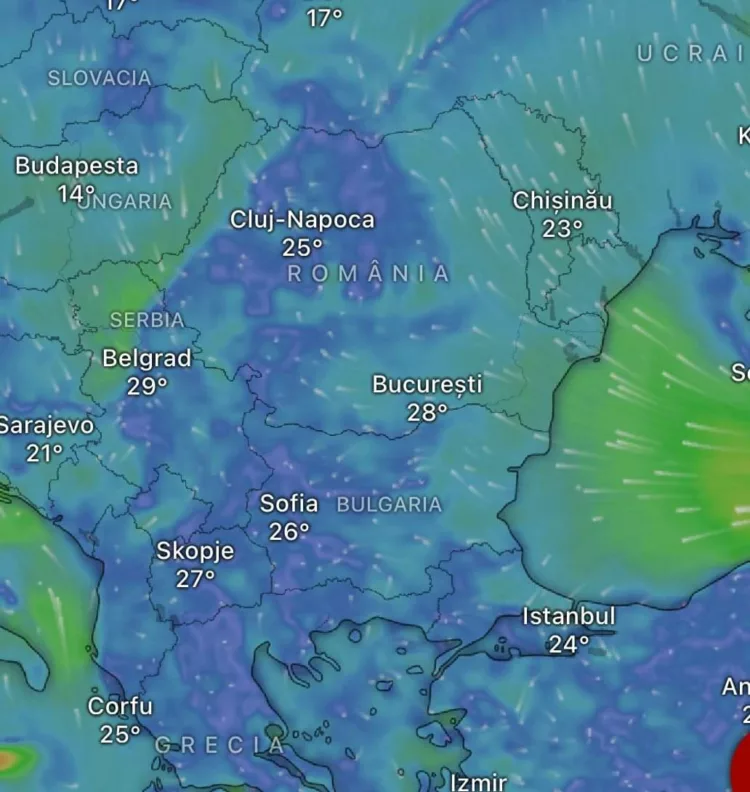 Traseul mega furtunii prin România