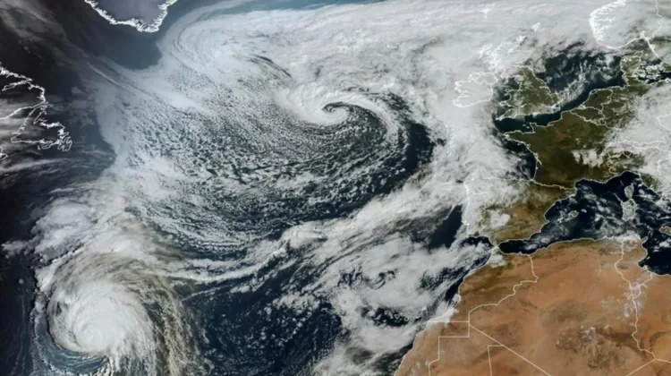 Uraganul Kirk se îndreaptă spre Europa. Se transformă într-un ciclon imens. Ce țări vor fi lovite