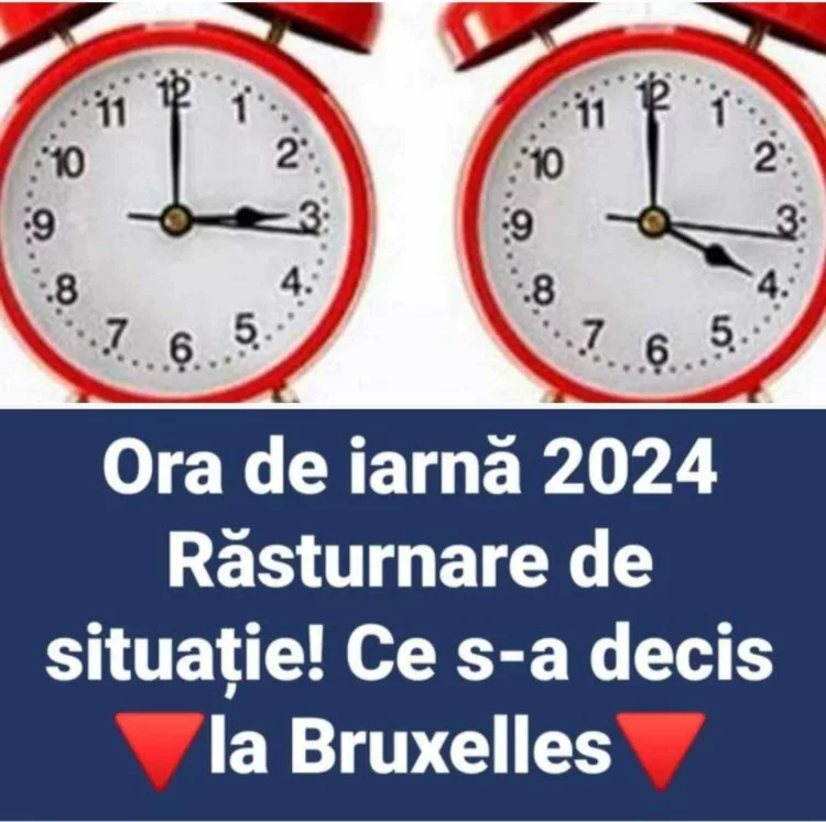 ORA DE IARNĂ 2024. Ce s-a decis la Bruxelles