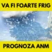 Prognoza ANM pentru toată țara în perioada 21-27 octombrie. Va fi foarte de frig pentru această perioadă în 12 județe, alte 4 se vor confrunta cu instabilitatăți
