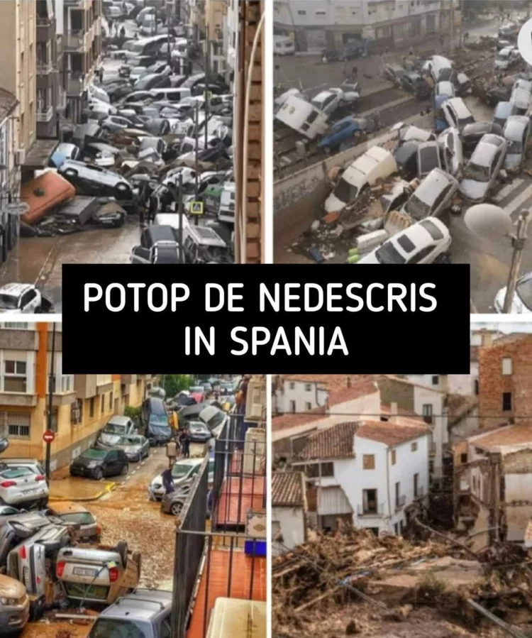 Potop de nedescris în Spania. Într-o zi a plouat cât într-un an. 95 de morți, poduri și clădiri prăbușite. 13 români dispăruți, peste 400 de litri pe metru pătrat
