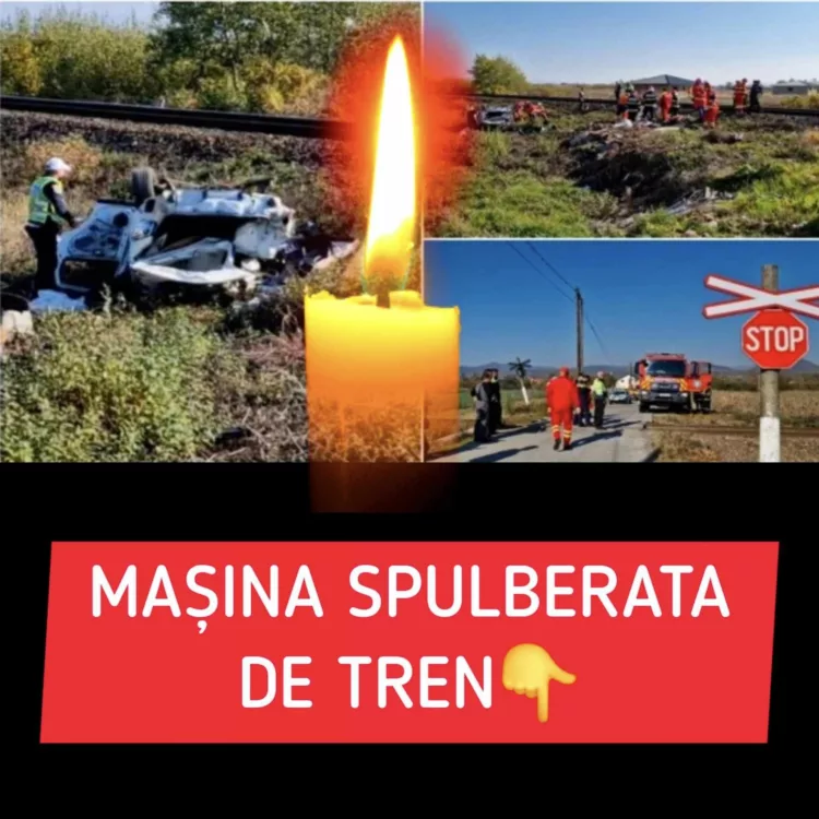 Maşină spulberată de tren, în comuna Recea din Maramureş. Doi soţi de 45 de ani au murit pe loc