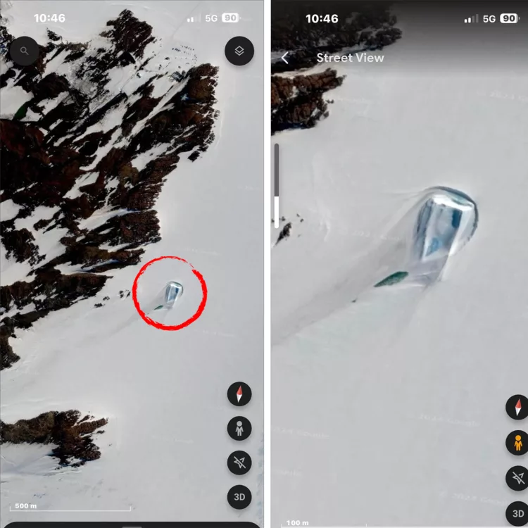 O ușă ciudată, observată pe Google Maps, în Antarctica. Ce se află în spatele ei, de fapt?