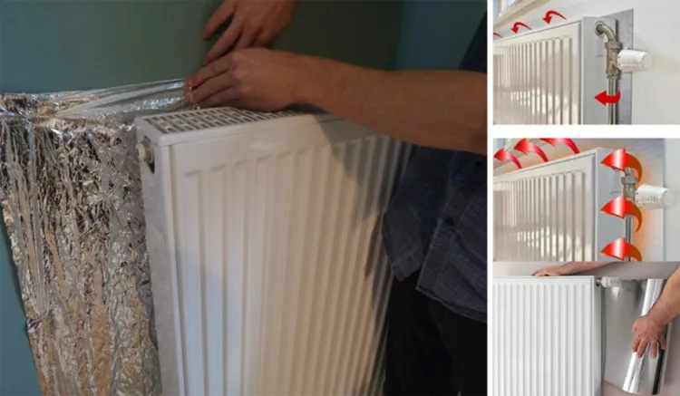 Folia de aluminiu intre calorifer si perete face minuni cu factura de incalzire