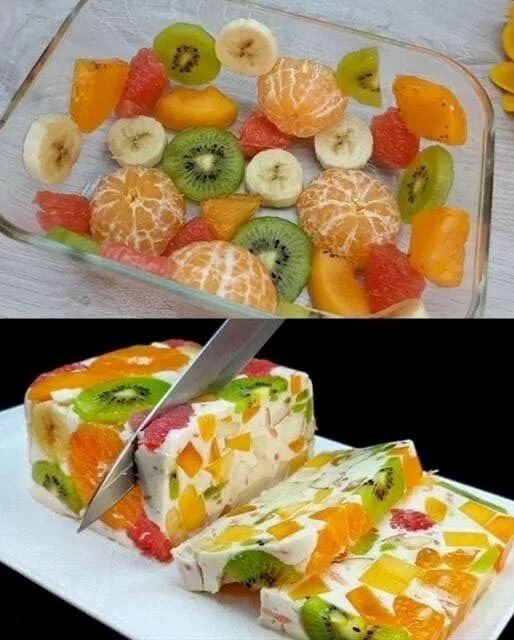 Numai lapte și fructe… Desert gustos și sănătos… Fără gelatină, se pregătește în 5 minute