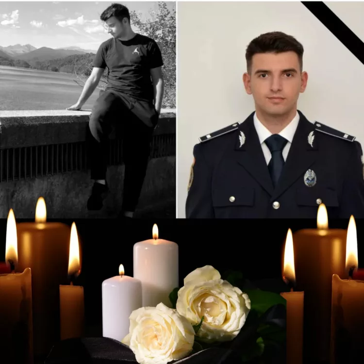 El este Flavius, tânărul polițist care a murit în timpul programului de muncă