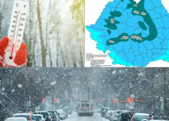 Temperaturile scad drastic în România! Zonele cu -11 grade, ploi, lapoviță și ninsoare