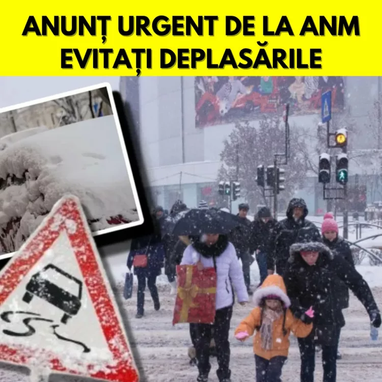 Anunț urgent de la ANM. Atenționare meteo severă. Votexul polar ajunge în România. Urmează 4 zile de viscol și ninsori puternice. Evitați deplasările