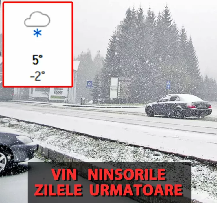 Meteorologii Accuweather anunță ninsori zilele următoare în România. Pe ce dată ninge