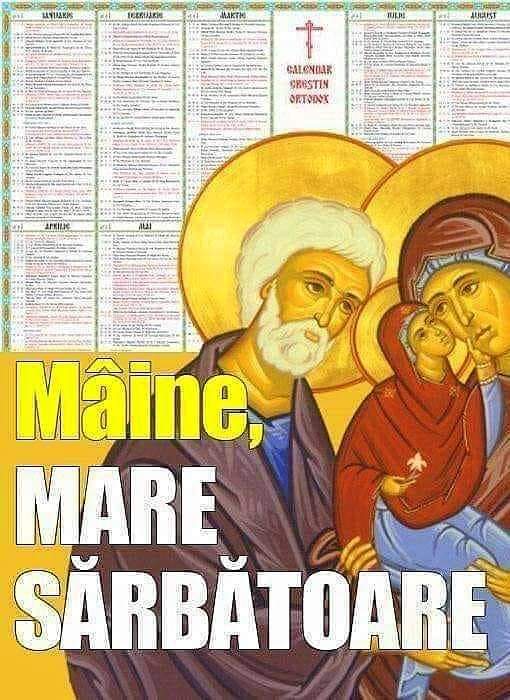 SĂRBĂTOARE MARE MÂINE, 21 noiembrie