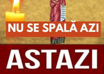 Calendarul ortodox de astăzi celebrează o mare sărbătoare, prin urmare azi nu spală, nu se fac treburi casnice și nu se coase