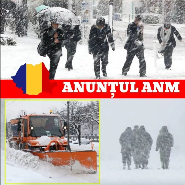 Vremea se strică rău. Meteorologii au emis alerte de cod galben și cod portocaliu de viscol, polei și vânt puternic în aproape toată țara