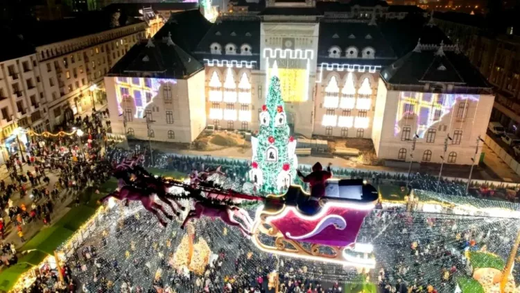 Cât costă o cursă de 3 minute cu liftul lui Moş Crăciun, la târgul de Crăciun din Craiova