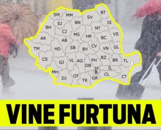 Avertizare meteo de fenomene severe. ANM anunță ninsori abundente, ploaie înghețată și polei