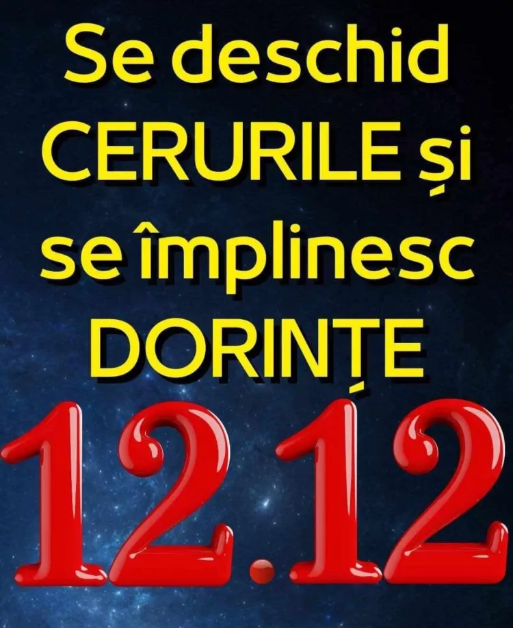 12.12.2024- Data la care zodiile trec prin transformari majore, caci universul isi deschide portile pentru a ne oferi daruri si miracole.