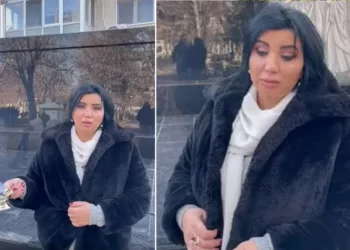 Adriana Bahmuțeanu s-a filmat în cimitir! I-a cerut ajutor lui Silviu Prigoană: