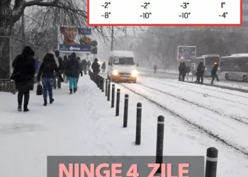 Orașul din România în care va ninge 4 zile fără oprire, potrivit meteorologilor Accuweather