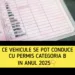 Ce vehicule se pot conduce cu permisul Categoria B, din 2025