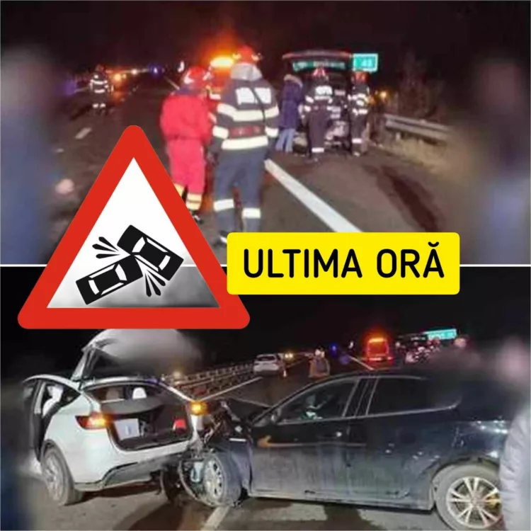 ULTIMA ORĂ! Accident în lanţ pe A3. Carambol cu 5 maşini