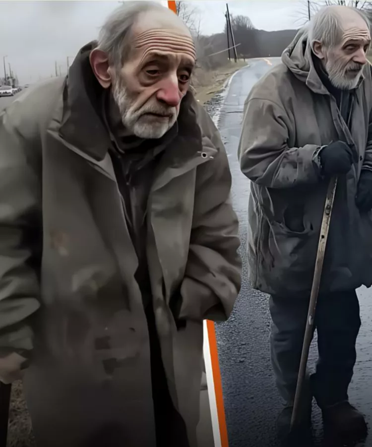 După moartea mamei, fiul îl dă afară din casă pe tatăl vitreg, iar o mașină luxoasă se oprește în fața bătrânului.