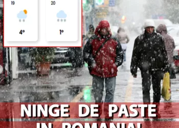 Orașele din România în care va ninge de Paște. Prognoza meteorologilor Easeweather