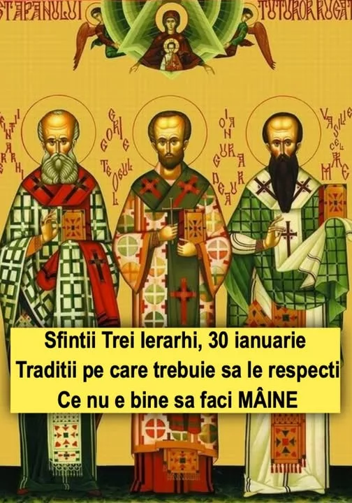Sfintii Trei Ierarhi, 30 ianuarie