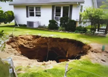 NE-AM ÎNTORS DIN VACANȚĂ ȘI AM GĂSIT O GROAPĂ URIAȘĂ ÎN CURTE — AM RĂMAS ȘOCAT CÂND AM AFLAT CINE A SĂPAT-O ȘI DE CE.