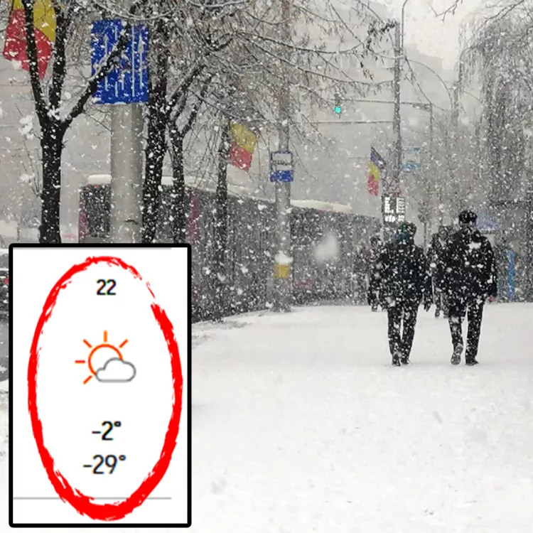 Orașul din România în care sunt anunțate temperaturi de -29 de grade, în weekend, potrivit meteorologilor Accuweather