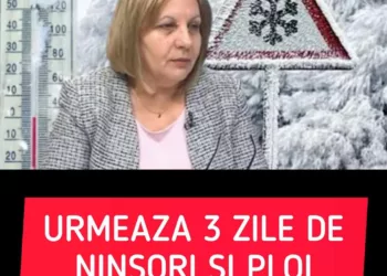 ANM avertizează că urmează trei zile de ploi, ninsori și lapoviță în toată România