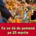 Ce se dă de pomană de Buna Vestire 2025. Alimentele care se împart pe 25 martie
