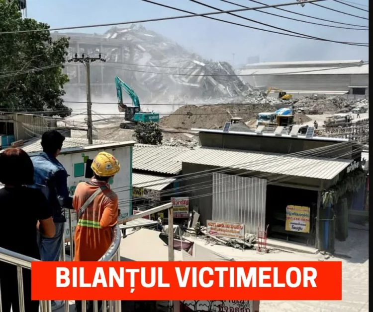 Cutremur devastator în Myanmar: Apa dintr-o piscină din Bangkok s-a revărsat pe străzi