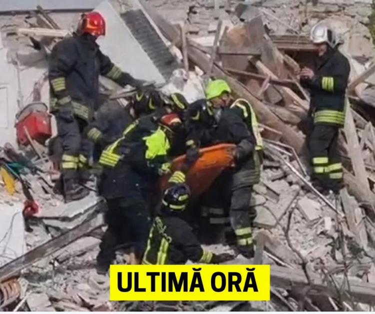 Dezastru fară precedent. Un bloc s-a prăbușit cu tot cu locuitori. Sunt multe victime