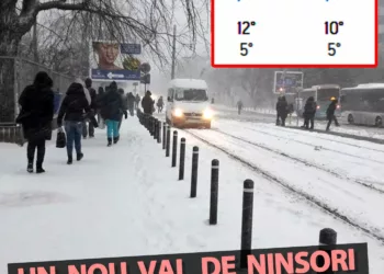 Nu am scăpat de iarnă! Un nou val de ninsori în București, potrivit meteorologilor Accuweather. Pe ce dată este anunțat
