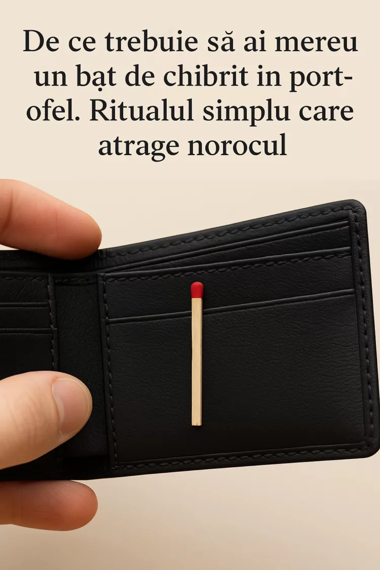 Un simplu băț de chibrit în portofel: Secretul unui ritual vechi pentru noroc și energie pozitivă