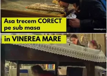 De ce se trece în Vinerea Mare pe sub masă și ce semnificație are acest ritual