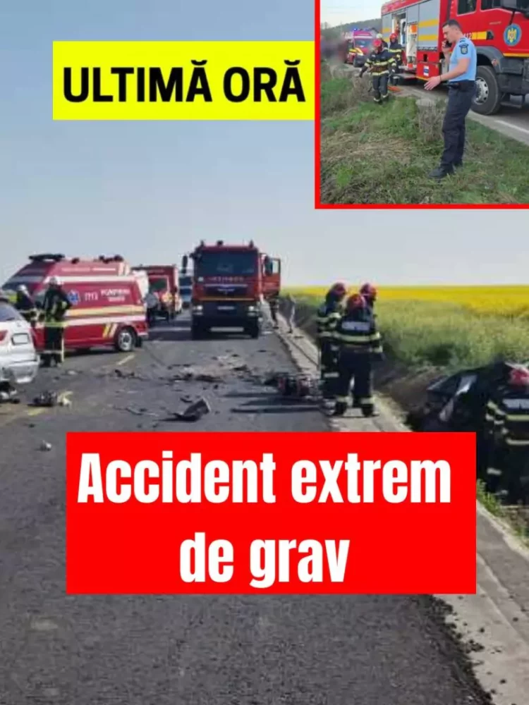 Accident grav în Teleorman: Patru răniți pe DN 52, două persoane încarcerate. Trafic blocat în zona Furculești